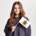 Флаг среднего размера односторонний, Блэкаут Владикавказ