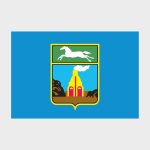 Флаг среднего размера двусторонний Барнаул