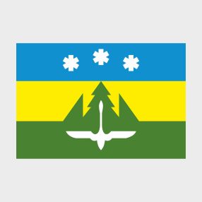 Флаг стандартный двусторонний, Блэкаут Ханты-Мансийск
