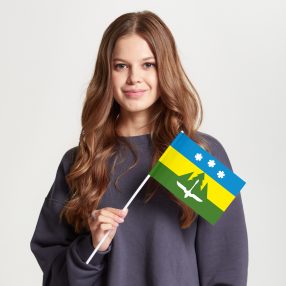 Флаг малый односторонний Ханты-Мансийск
