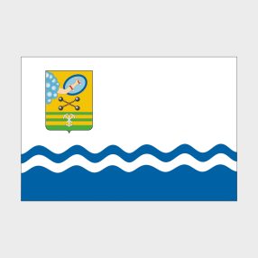 Флаг малый двусторонний с подкладкой Петрозаводск