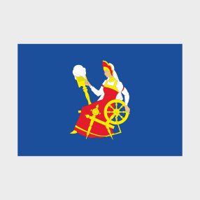 Флаг стандартный двусторонний с подкладкой Иваново
