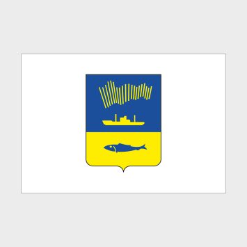 Флаг среднего размера двусторонний Мурманская область