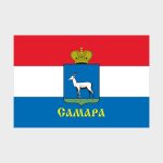Флаг малый двусторонний Самара