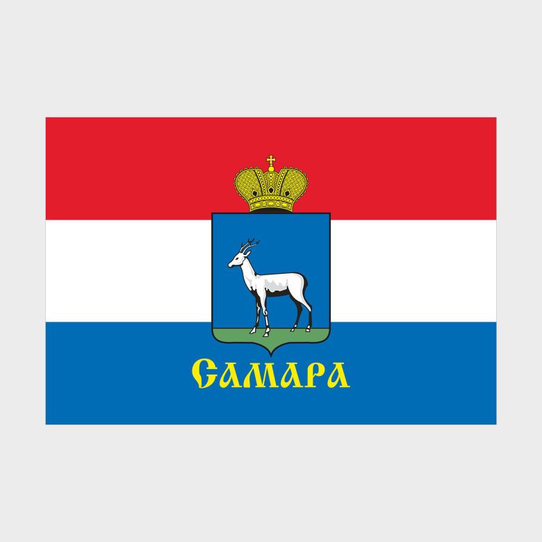 Флаг малый двусторонний Самара