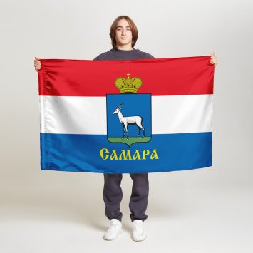 Флаг большой односторонний Самара