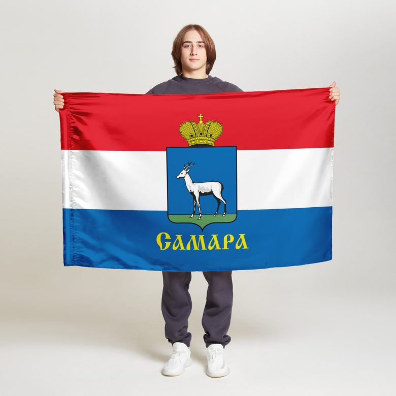 Флаг малый двусторонний Самара