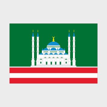 Флаг большой односторонний Грозный