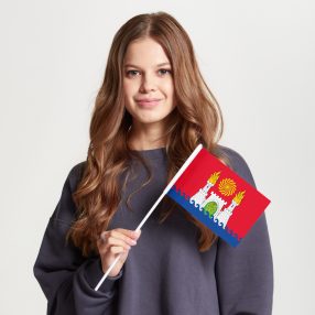 Флаг стандартный двусторонний с подкладкой Махачкала