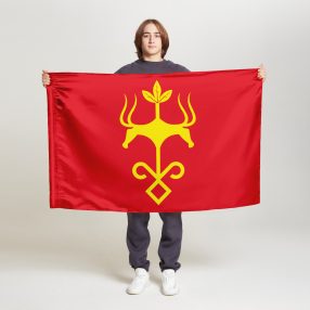 Флаг среднего размера односторонний, Блэкаут Майкоп