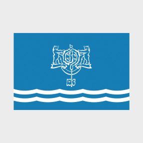 Флаг большой односторонний Южно-Сахалинск