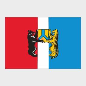 Флаг стандартный односторонний, Блэкаут Хабаровск