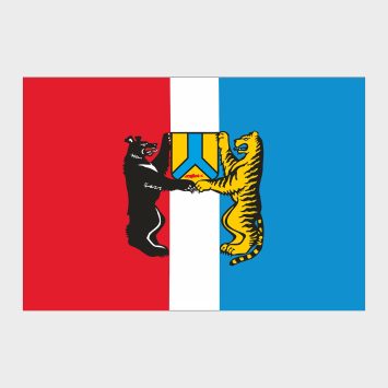 Флаг большой односторонний Хабаровск