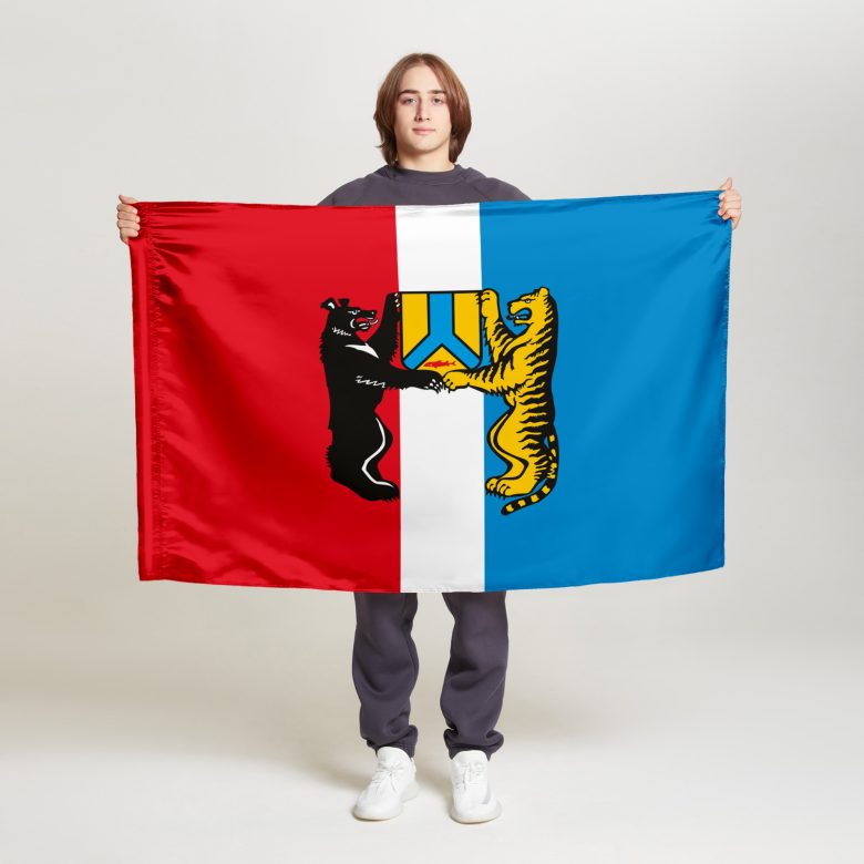 Флаг стандартный односторонний, Блэкаут Хабаровск