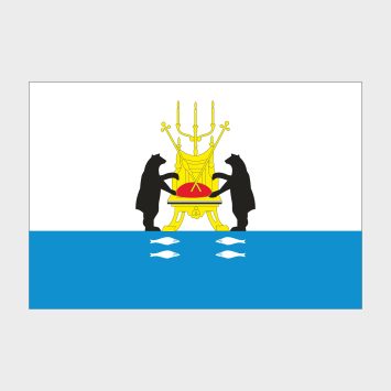 Флаг большой односторонний Новгород