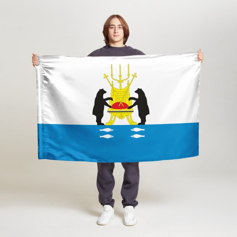 Флаг малый односторонний прямая печать Новгород