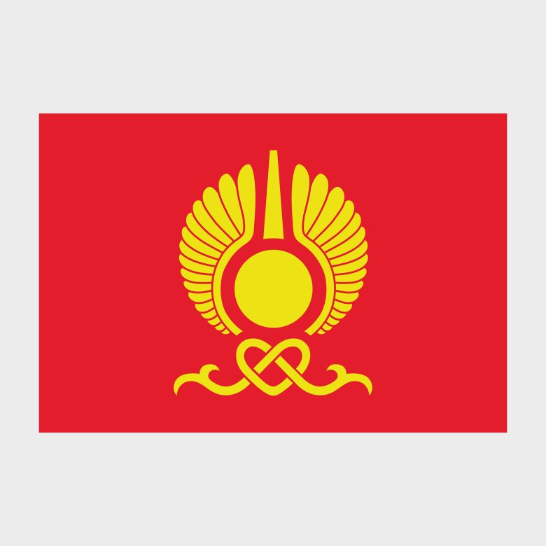 Флаг стандартный односторонний Кызыл