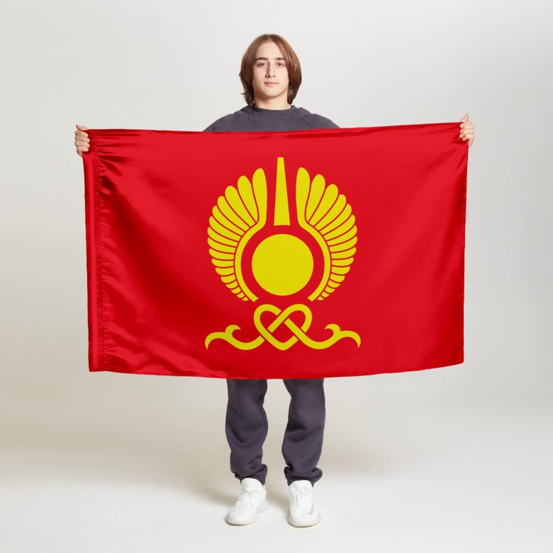 Флаг стандартный односторонний Кызыл