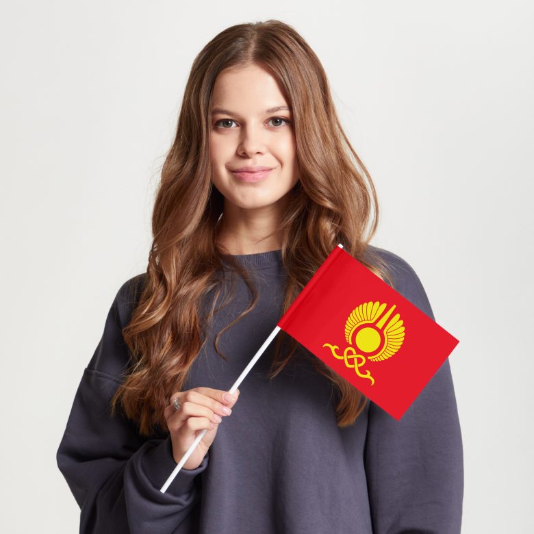 Флаг стандартный односторонний Кызыл
