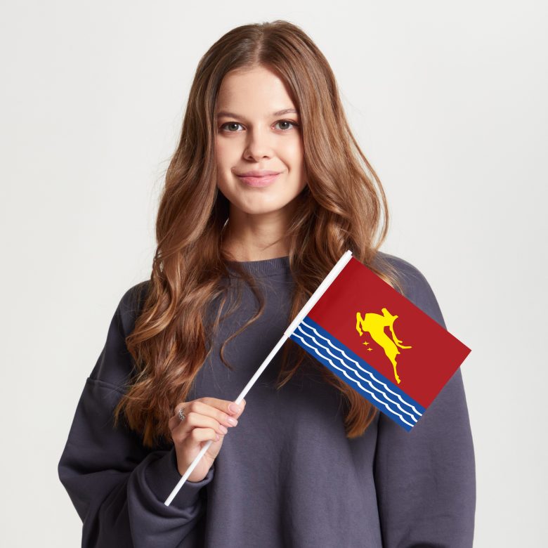 Флаг стандартный двусторонний, Блэкаут Магадан