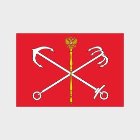 Флаг стандартный односторонний прямая печать Санкт-Петербург