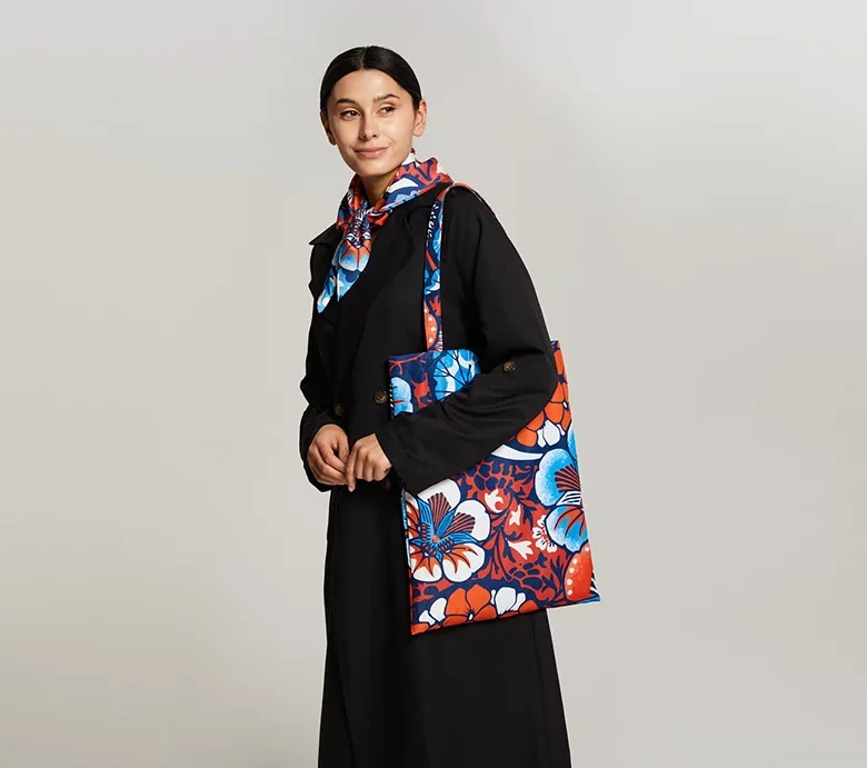 Промо-сумка плоская, ручки из материала с запечаткой, (65х35х45 см). Окфорд 600, 220 гр.кв.м.