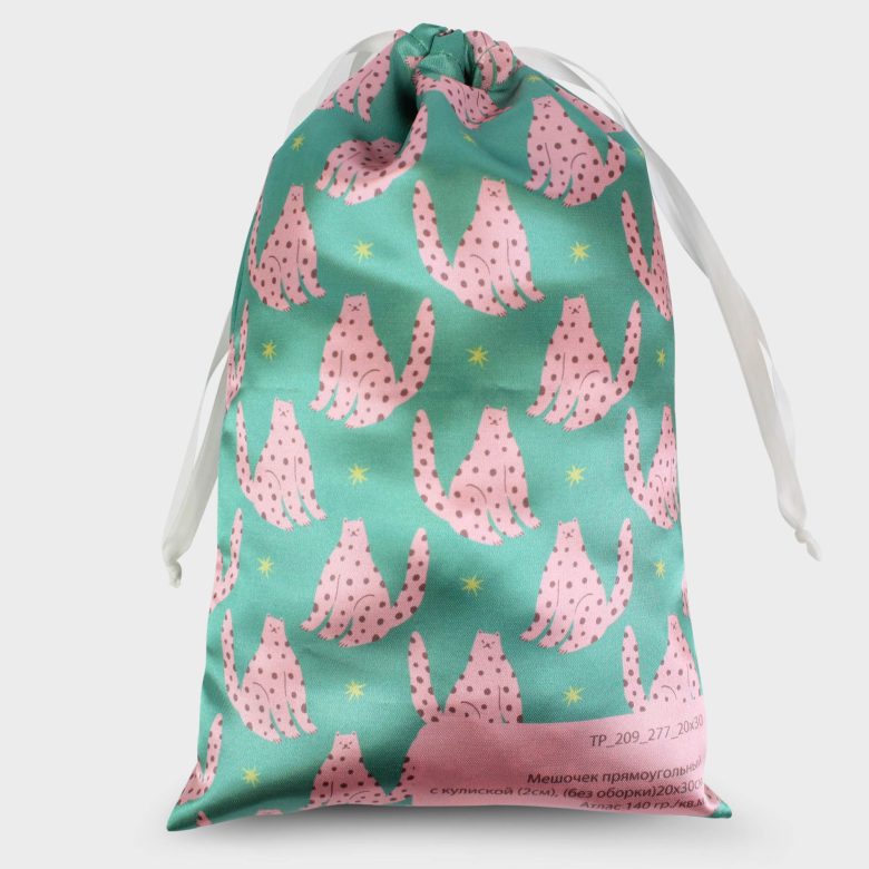 Мешочек 20х30см.,  Атлас 140 гр.кв