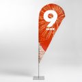Флаг-Виндер (Капля), двусторонний, высота флагштока 2,5м, (90x220см)