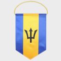 Вымпел односторонний тканевый (мягкий) на габардине+ПВХ, 15x22 см, Атлас 140 гр