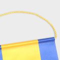 Вымпел односторонний тканевый (мягкий) на габардине+ПВХ, 15x22 см, Атлас 140 гр