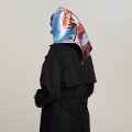Платок квадратный гор.рез (факт 68х68см) 70х70см. Атлас 140 гр.кв