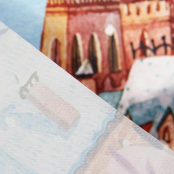 Платок квадратный до 90х90, горячий рез