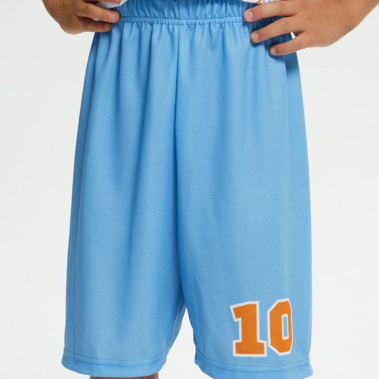 Шорты детские баскетбольные, 32(134)см, Ложная сетка 135 грквм