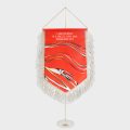 Вымпел двухсторонний тканевый (мягкий) на дублерине, 15x22 см