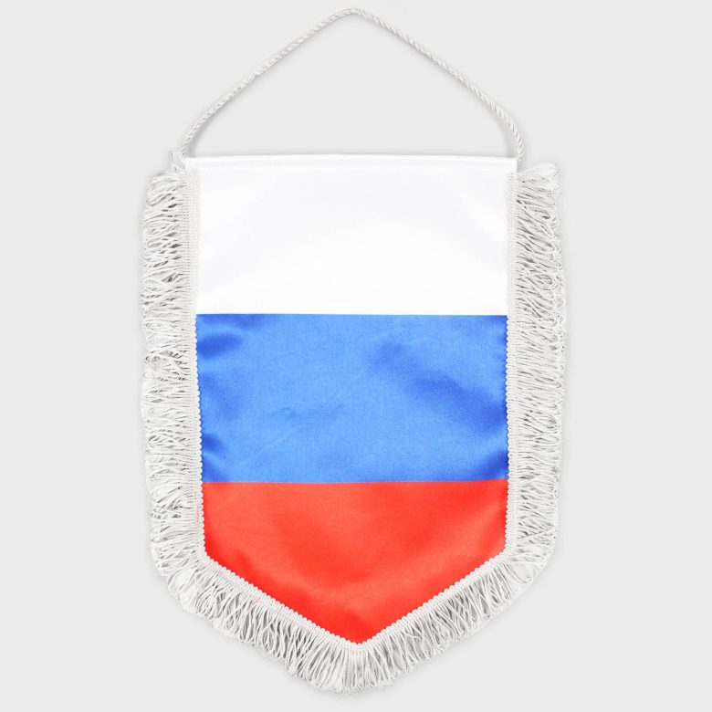 Вымпел двухсторонний тканевый (мягкий) на дублерине, 20х30 см
