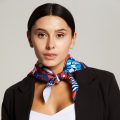 Косынка треугольная гор.рез) 60х60х85см., Мокрый шелк 164гр.кв