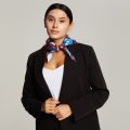 Косынка треугольная гор.рез) 60х60х85см., Мокрый шелк 164гр.кв
