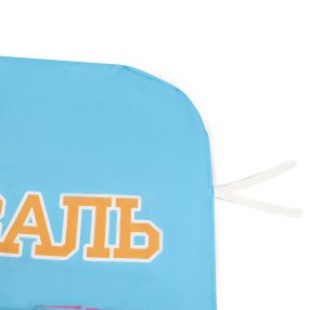 Чехол на фан-барьер из 1 полотна, углы округлые, завязки