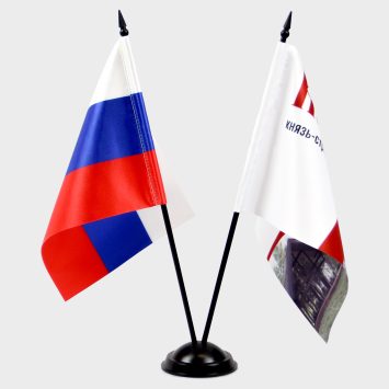 Подставка настольная пластиковая с основанием, 2 штока