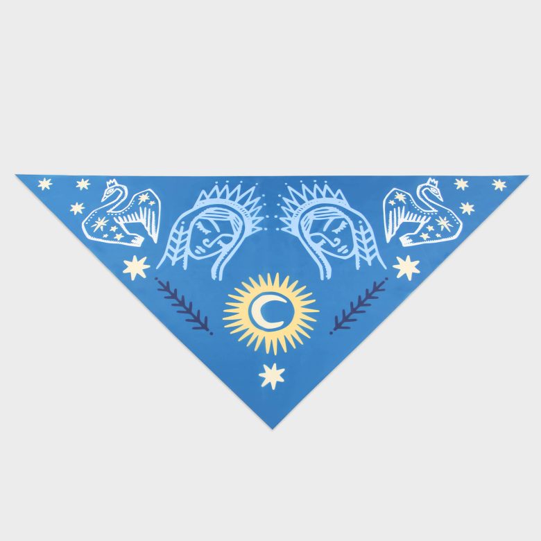 Косынка треугольная гор.рез 70х70х100см., Полиэфирный шелк 55 гр.кв