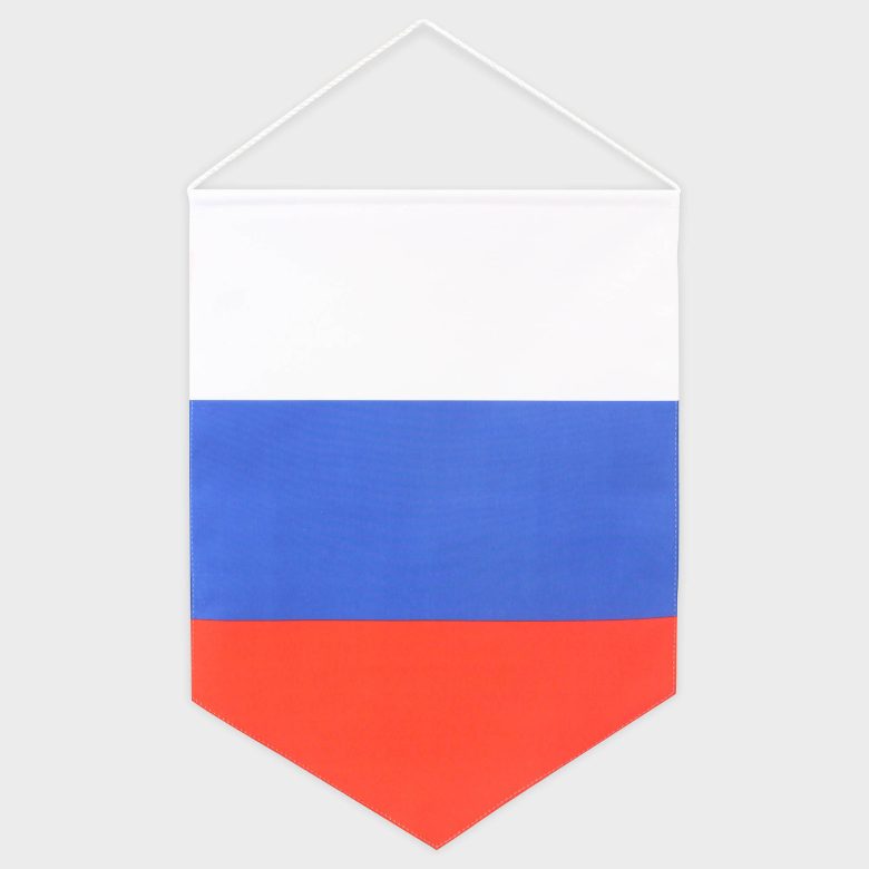 Вымпел односторонний тканевый (мягкий) на дублерине, 30х40 см