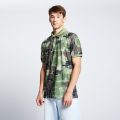 НФ-00062026-01.Футболка-поло мужская 50(L), Square Grid Спандекс 160 гр.кв.м. | Прима микрофибра 135 гр.кв.м