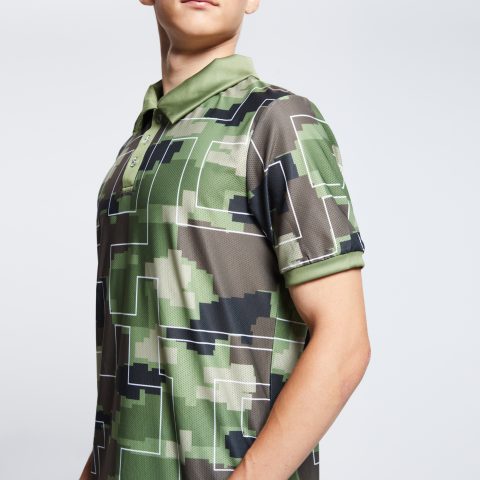 НФ-00062026-03.Футболка-поло мужская 50(L), Square Grid Спандекс 160 гр.кв.м. | Прима микрофибра 135 гр.кв.м