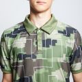 НФ-00062026-04.Футболка-поло мужская 50(L), Square Grid Спандекс 160 гр.кв.м. | Прима микрофибра 135 гр.кв.м
