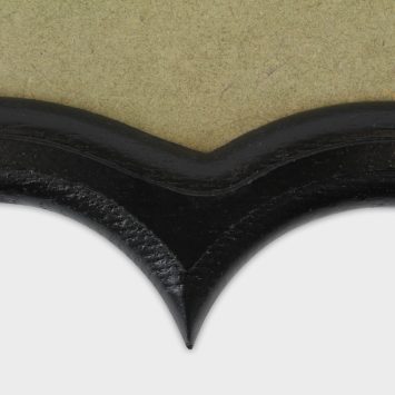 Герб печатный с рамкой из сосны (Эконом), 35х43 см., ткань Сатен 183