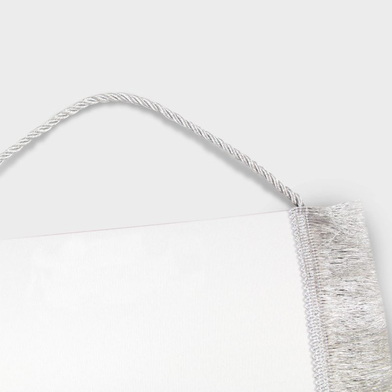 Вымпел двухсторонний  на картоне (жесткий), 20х30 см., Креп-сатин 120 гр.кв.м