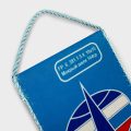 Вымпел односторонний жесткий, кисточка пришивная, размеры от 8х12 до 30х40 см.