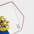 Вымпел односторонний жесткий, кисточка пришивная, размеры от 8х12 до 30х40 см.