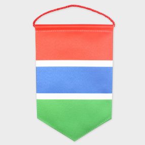 Вымпел двусторонний мягкий на дублерине, размеры от 8х12 до 30х40 см., горячий рез