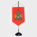 Настольная подставка 31,5 см; с основанием, вымпельная, пластик черный, вес 0,21к